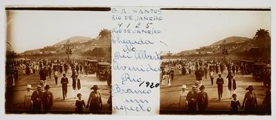 Chegada do Rei Alberto I da Bélgica