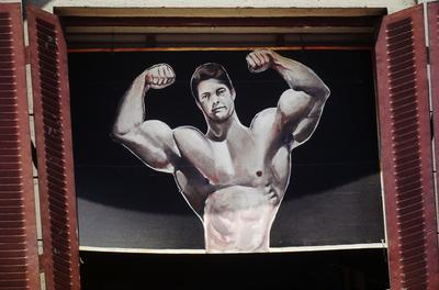 Cartaz na avenida São João