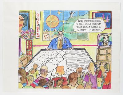 - Bem, companheiros, o full color foi um sucesso. Agora é o preto no branco.