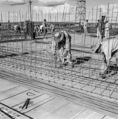 Trabalhadores na construção de Brasília