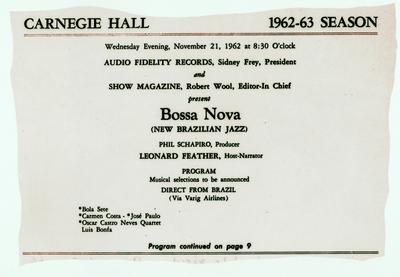 Bossa Nova (anúncio - reprodução)