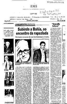 Subindo a Bahia, ao encontro da rapaziada: Werneck e os anos de ouro da ;literatura mineira