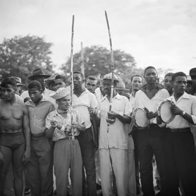 Roda de capoeira na Segunda-Feira Gorda da Ribeira
