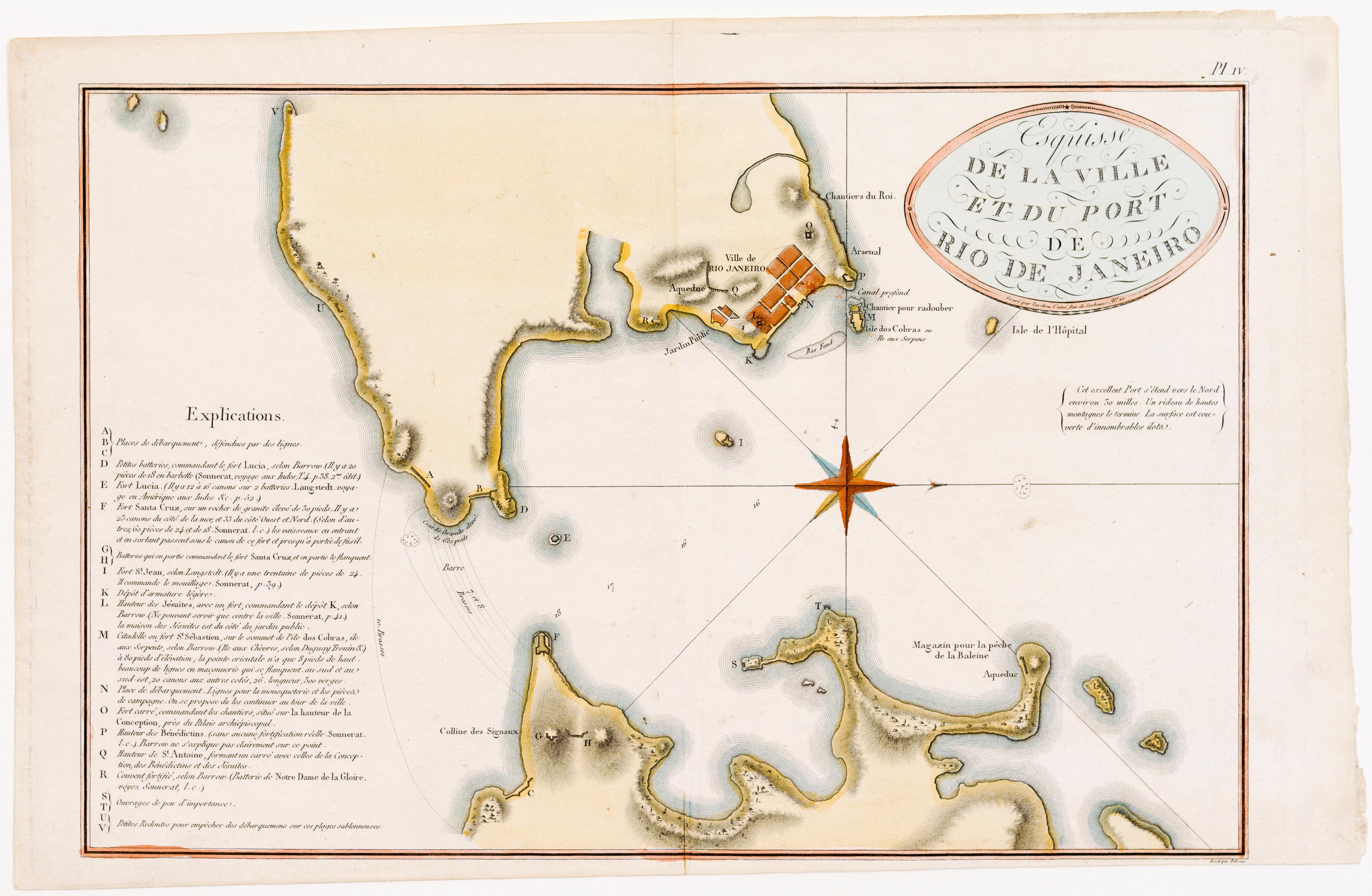 Esquisse de la Ville et du Port de Rio de Janeiro