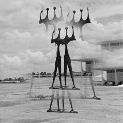 "Os Candangos" ou "Os Guerreiros", escultura de Bruno Giorgi