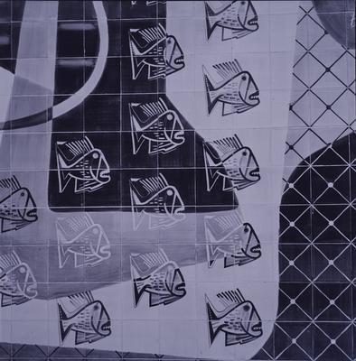 Painel de Burle Marx no Clube de Regatas Vasco da Gama, projeto de Américo Rodrigues Campelo