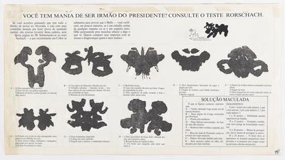 Você tem mania de ser irmão do presidente? Consulte o teste de Rorschach.