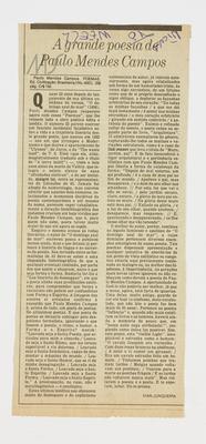 A grande poesia de Paulo Mendes Campos