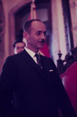 Hugo Banzer em entrevista para imprensa