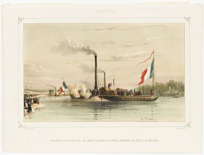 Arrivée de la Flotille, sous les ordres du Prince de Joinville, ramenant les restes de Napoléon