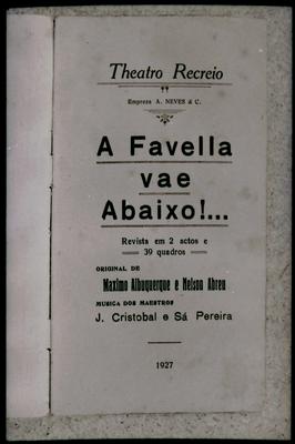 "A favela vai abaixo" (reprodução de folheto)