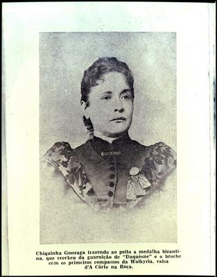 Chiquinha Gonzaga aos 47 anos (reprodução de livro)