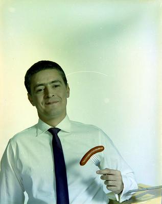 Campanha publicitária da agência J. Walter Thompson para salsichas tipo Frankfurt da Swift