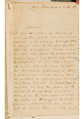 [Carta de Fritz Kraenzlin, escrita em Gross Lichterfelde, em 5 de janeiro de 1885]