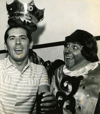 João Dias com o Rei Momo