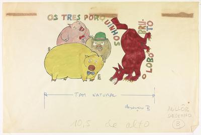 Os três porquinhos e o lobo bruto