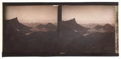 Morro do Corcovado e Lagoa Rodrigo de Freitas vistos do Mirante da Vista Chinesa