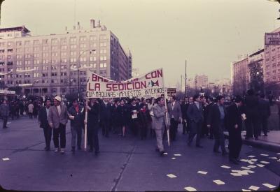 Manifestações a favor do governo de Salvador Allende