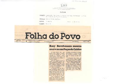 Rosy Bornhausen mostra as ervas em Poços de Caldas