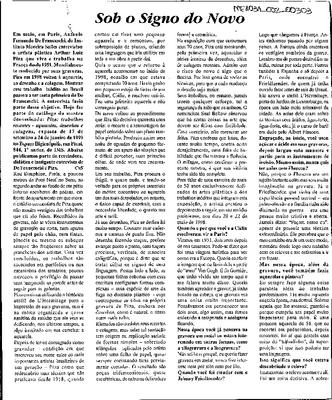Sob signo do Novo