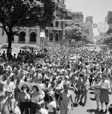 Decoração na cidade durante o carnaval