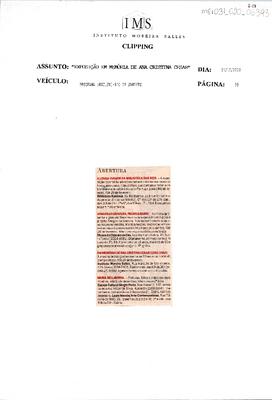 Abertura: Em memória de Ana Cristina Cesar (1952-1983)