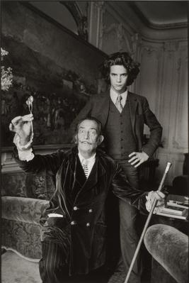 Salvador Dalí, pintor espanhol, e François-Marie Banier, fotógrafo e escritor francês