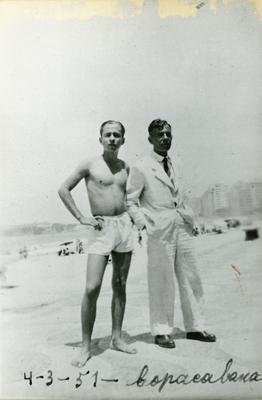 Geraldo Vandré com o pai