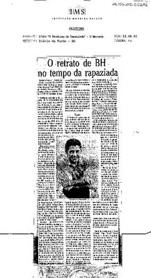 O retrato de Bh no tempo da rapaziada