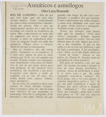 Asmáticos e asmólogos