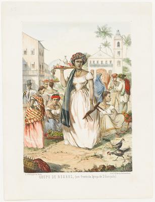 Grupo de negros, (em frente da Igreja de S. Gonçalo)