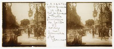 Cortejo por ocasião da visita do Príncipe de Gales