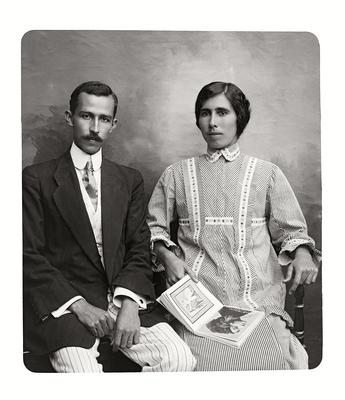 Chichico Alkmim e sua esposa, Maria Josephina Netto Alkmim