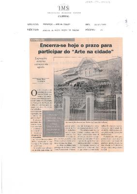 Exposição: Encerra-se hoje o prazo para participar do "Arte na Cidade"