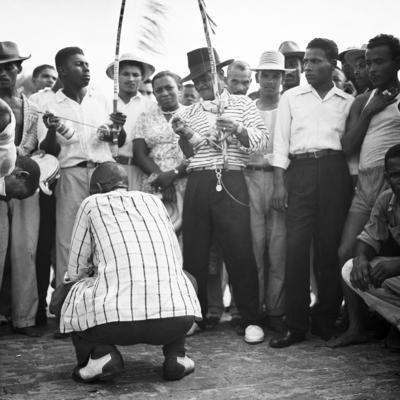 Roda de capoeira na Segunda-Feira Gorda da Ribeira