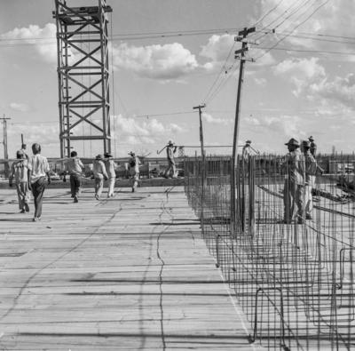 Trabalhadores na construção de Brasília