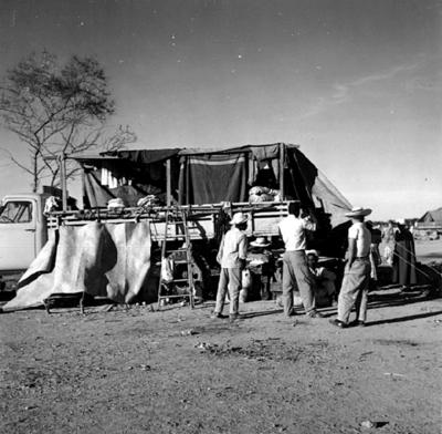 Acampamento de romeiros