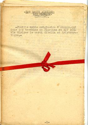 Apontamentos sobre a genealogia da família Albizzi
