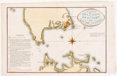 Esquisse de la Ville et du Port de Rio de Janeiro