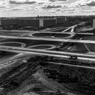 Vistas aéreas, eixo rodoviário