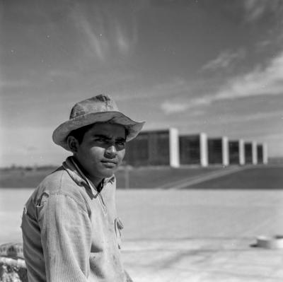 Trabalhadores na construção de Brasília
