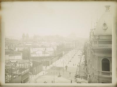 Obras na Avenida Central, atual Rio Branco
