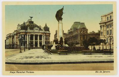 Praça Marechal Floriano; Teatro Municipal e Escola Nacional de Belas Artes