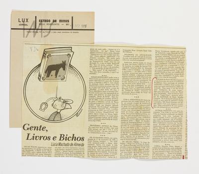 Gente, livros e bichos