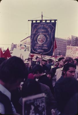 Manifestações a favor do governo de Salvador Allende