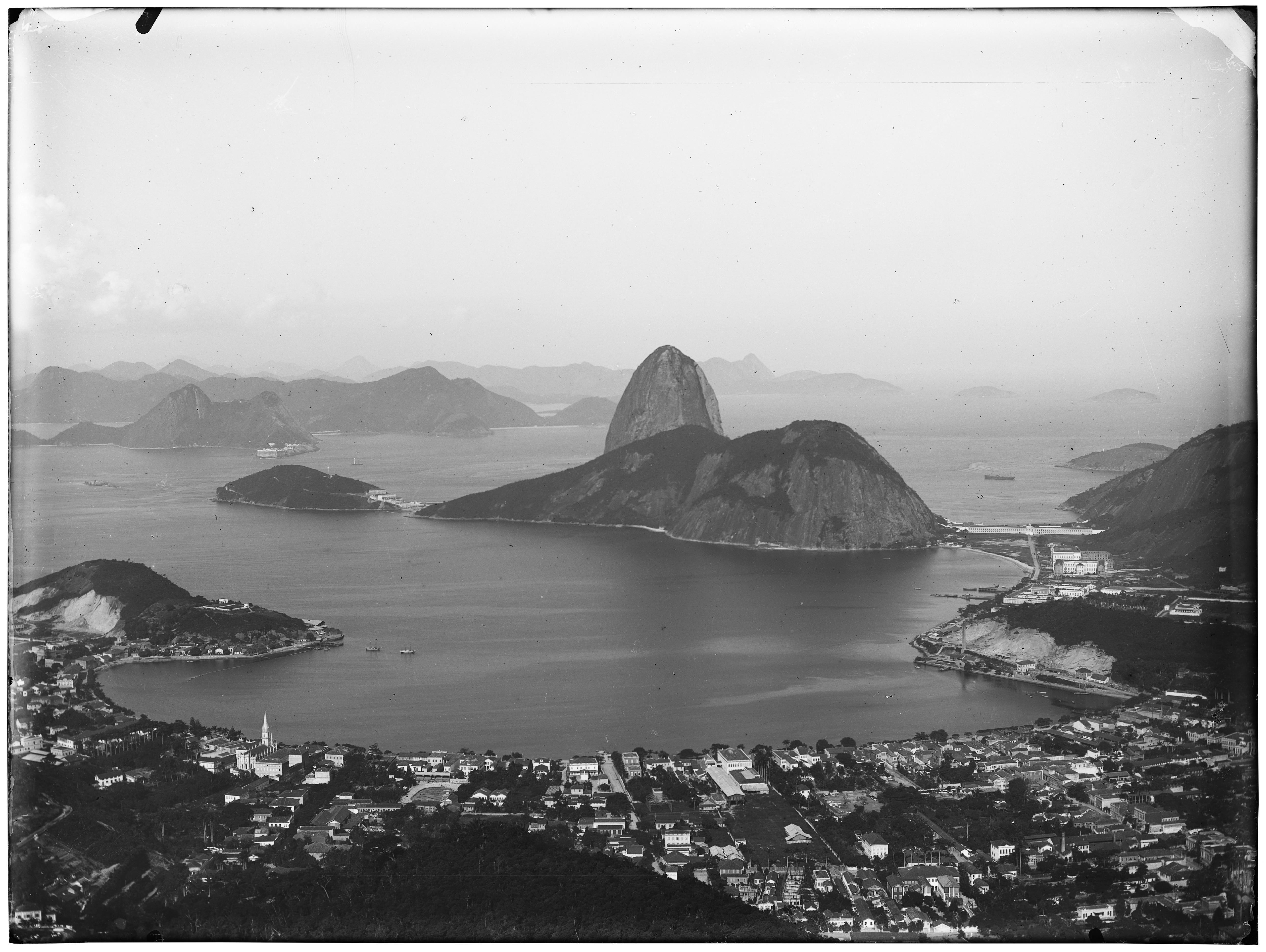 Vista da Baía de Guanabara, com destaque para o Pão de Açúcar
