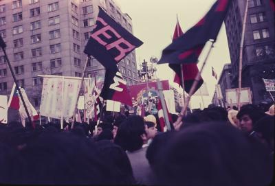 Manifestações a favor do governo de Salvador Allende