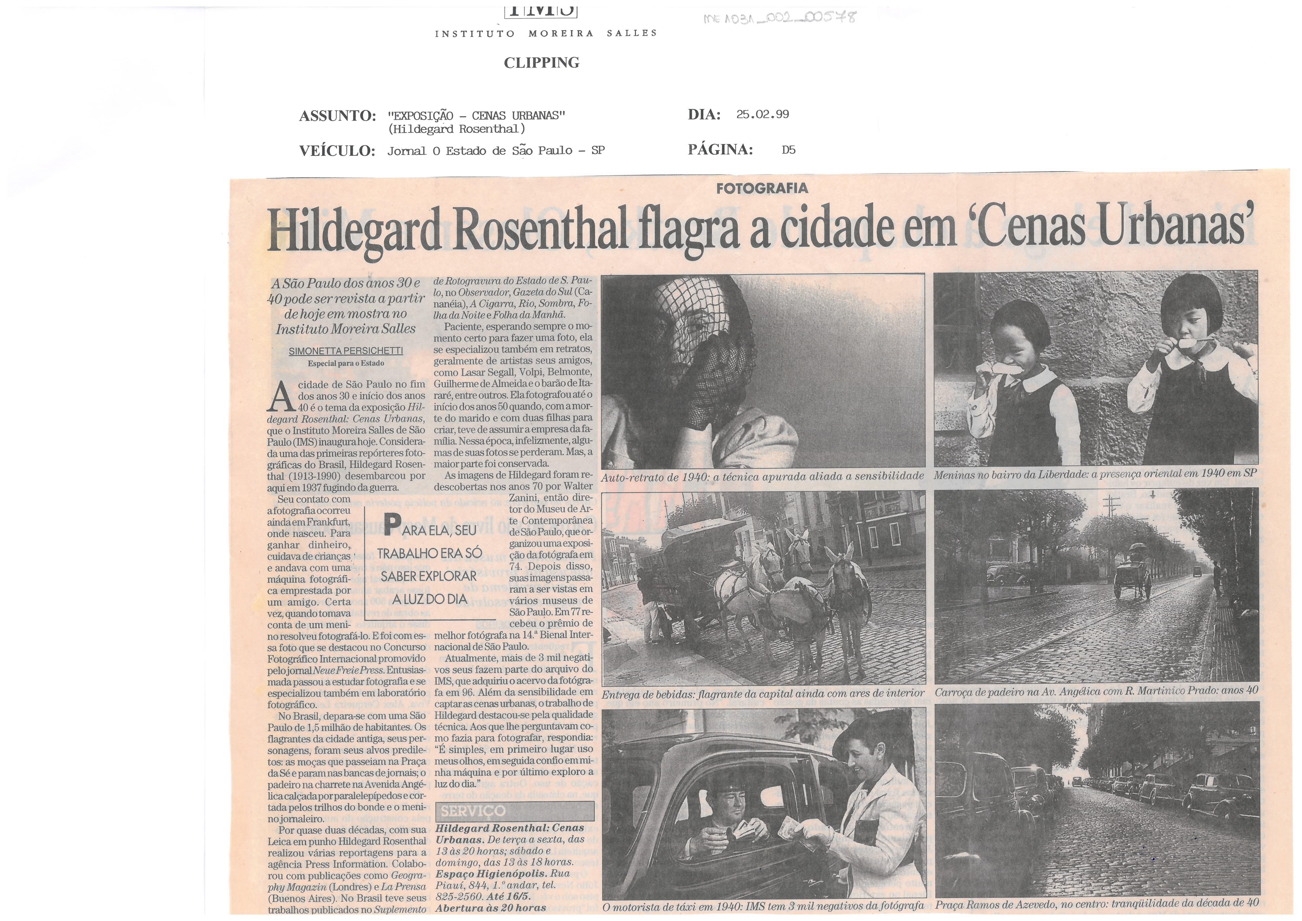 Hildegard Rosenthal flagra a cidade em "Cenas Urbanas"