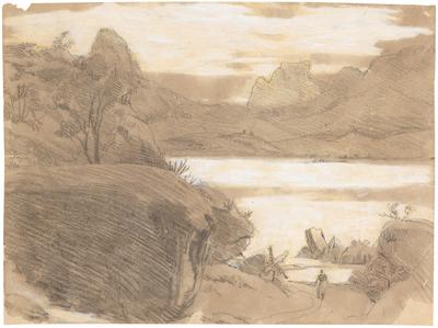 (Pedra da Gávea vista da Lagoa Rodrigo de Freitas)