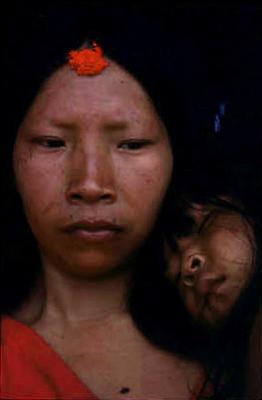 Série Xingu - Mulher e criança do povo Yudjá (Juruna)